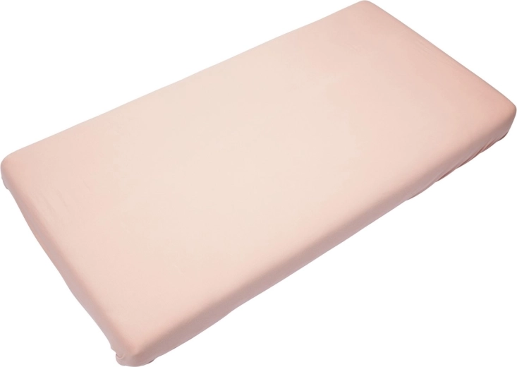 Timboo bamboe hoeslaken soft 60 × 120 cm misty rose