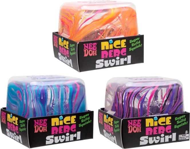 Schylling NeeDoh kneedbare kubus Nice Berg Swirl