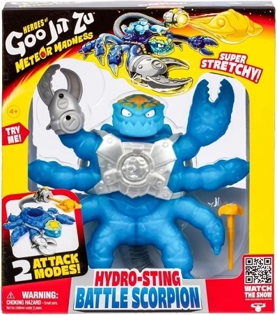Goo Jit Zu Hydro-sting Battle scorpion – super elastische actiefiguur - 1 stuk