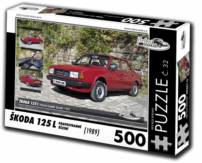 Puzzel RETRO-AUTA Škoda 125 L rechtsgestuurde besturing 500 stukjes