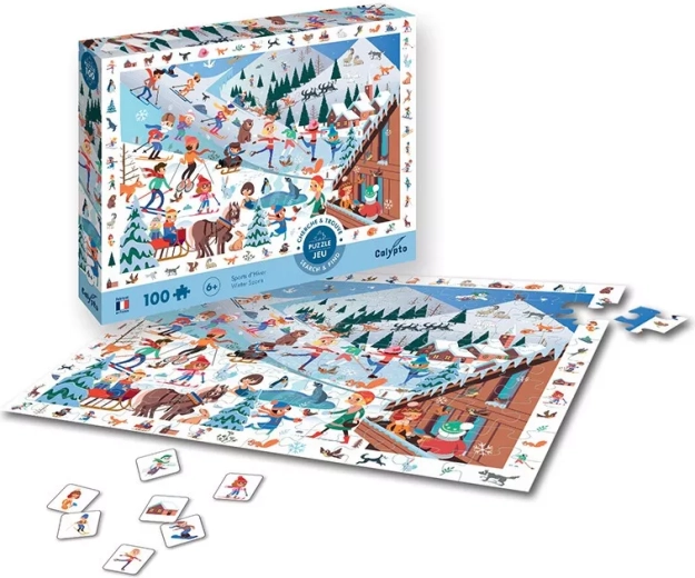 Sentosphere puzzel wintersporten 100 stukjes