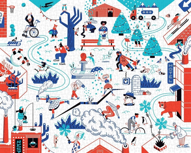 Winterpuzzel 1000 stukjes