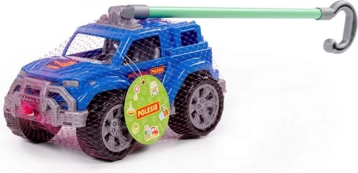 Kinder loopauto en loopwagen Legionista met duwbeugel, blauw