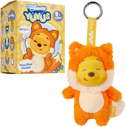 Disney YuYus verrassingsknuffelhanger Winnie de Poeh serie 2, 15 cm - 1 stuk