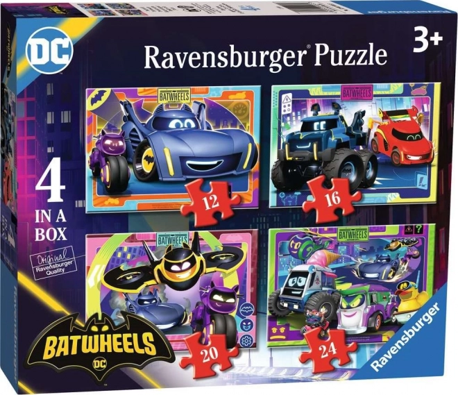 Puzzel Batwheels van Ravensburger, 4in1
