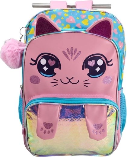 Kinder schoolrugzak Roze kat 42 cm