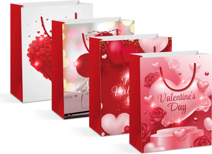 LED-cadeautas met 5 rode leds - 1 stuk