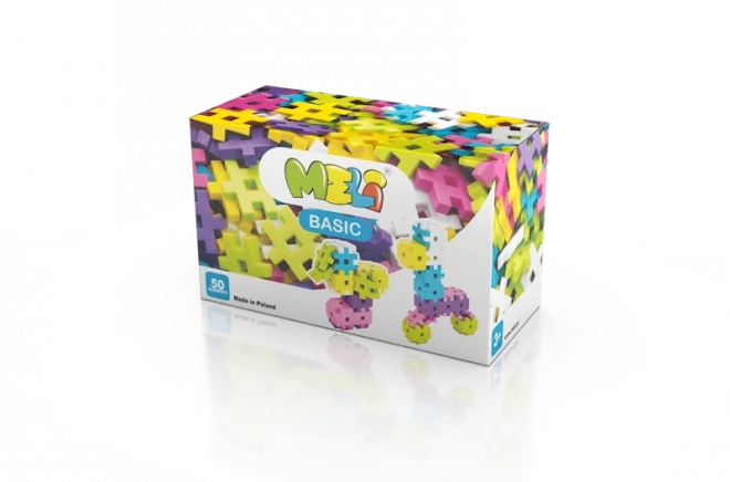 Bouwset MELI Basic Pink 50 stukjes