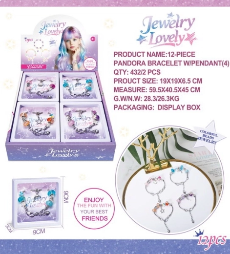 Armband met bedels – smiley, dolfijn, sterretje en fee