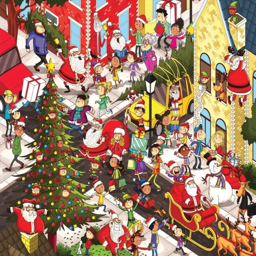 YAZZ puzzel kerststraat 1023 stukjes