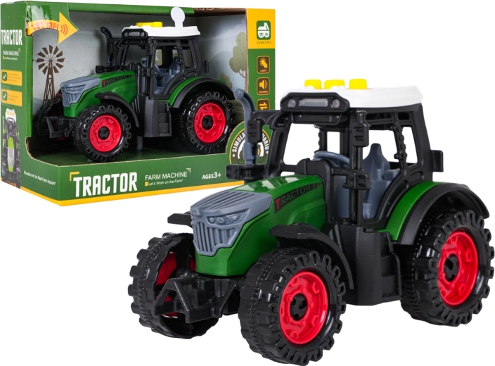 Interactieve tractor met licht en geluid, donkergroen - 1 stuk
