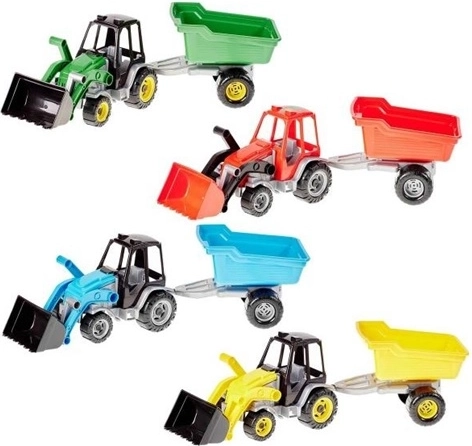 Mastertractor met aanhanger