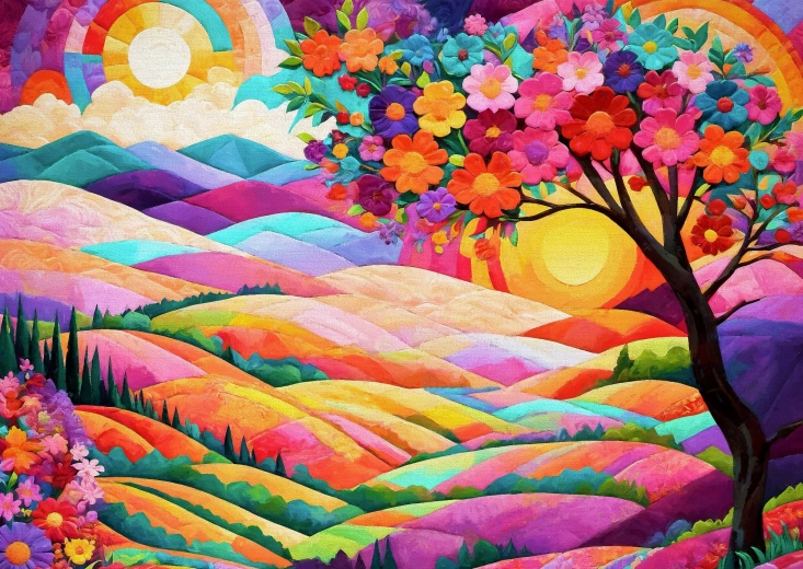 Enjoy puzzel Land van twee zonnen 1000 stukjes