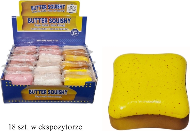 Knijpspeeltje in de vorm van toast - 1 stuk