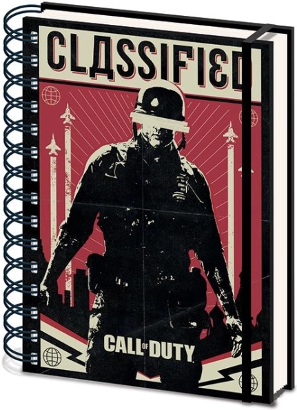 Spiraalgebonden notitieblok A5 Call of Duty, gelinieerd