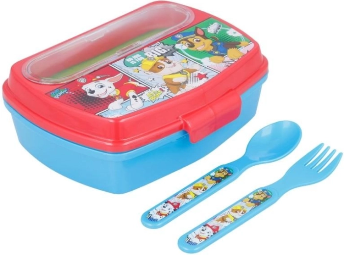 Lunchbox met bestek Paw Patrol