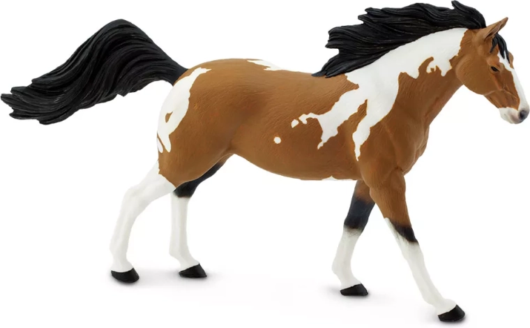 Safari Ltd. figuur van een pinto mustang-hengst