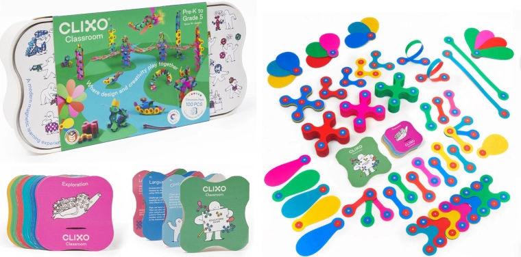 Clixo Classroom magnetische bouwset 100 stuks