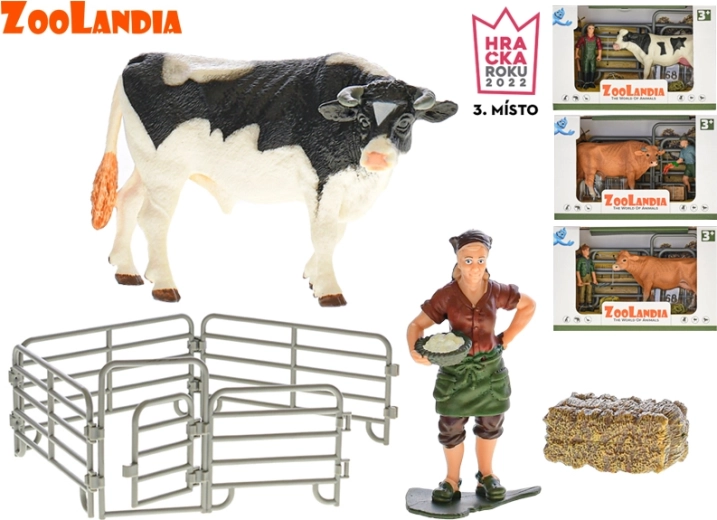 Zoolandia koe met accessoires – boerderijspeelfiguur (4 varianten)