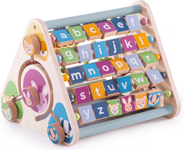 Bigjigs Toys houten actieve driehoek met diertjes