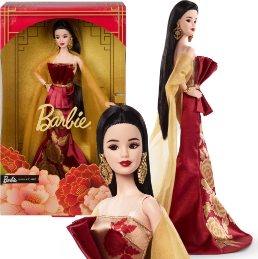 Mattel Barbie Signature verzamelpop ter ere van het Chinees nieuwjaar (lunaire nieuwjaar) - 1 stuk