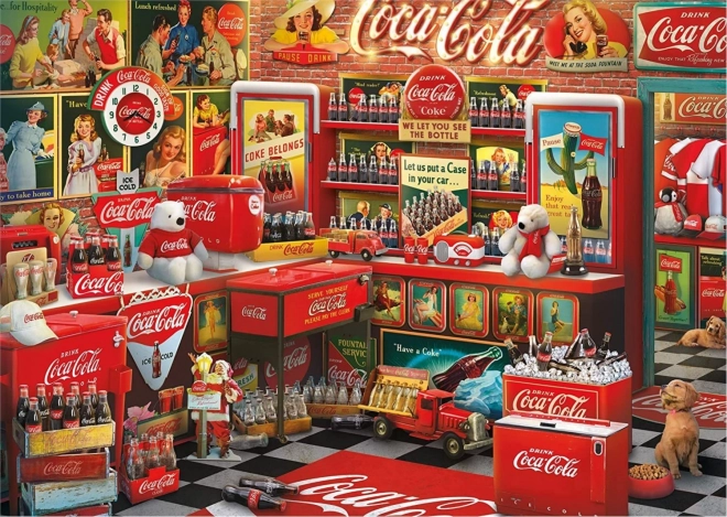 Puzzle SCHMIDT Coca-Cola – nostalgische winkel, 1000 stukjes