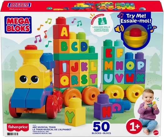 Fisher-Price muzikale ABC-trein met blokken