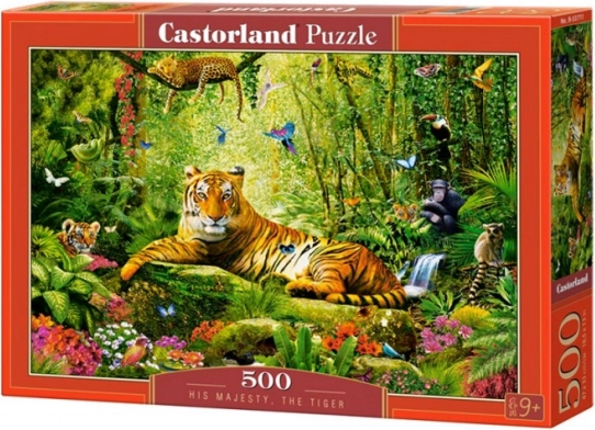 Puzzel 500 Stukken Zijne Majesteit Tijger