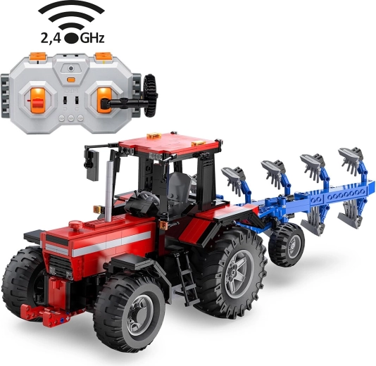 CaDA bouwset op afstand bestuurbare tractor met ploeg 1:17