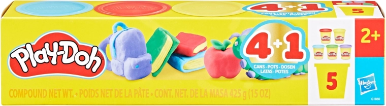 Play-Doh set boetseerklei 5 potjes