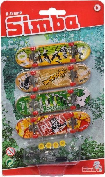 Mini skateboardset X-Treme 4 stuks