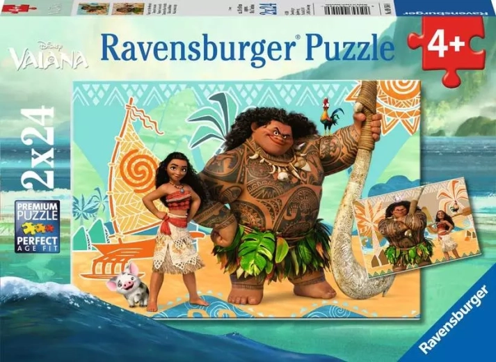 Ravensburger puzzel Vaiana: Vrienden 2x24 stukjes