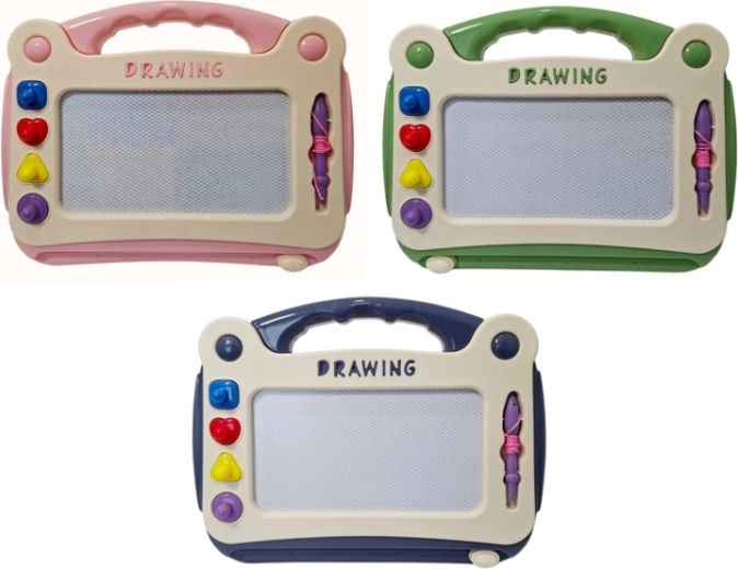 Magnetisch tekenbord met stempeltjes en pen