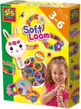 SES Creative Soft Loom set om armbandjes te maken - 1 stuk