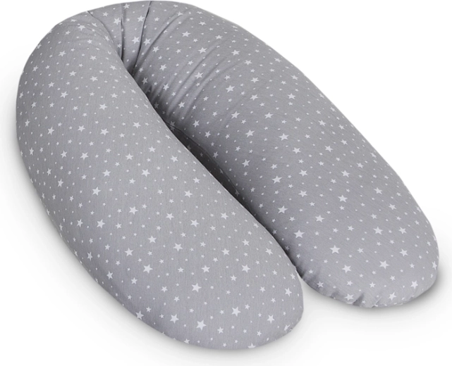 Ceba voedingskussen Cebuška Multi U-vorm Grey Stars 190 cm
