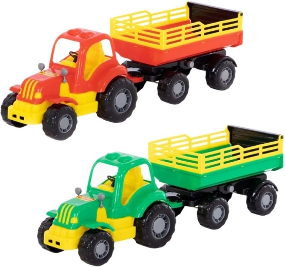 Tractor met aanhanger Mighty - 1 stuk