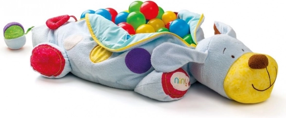 Multifunctionele pluchen hond met ballen van Niny