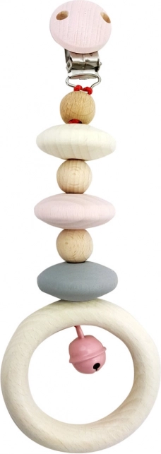 Klem voor kinderwagen roze