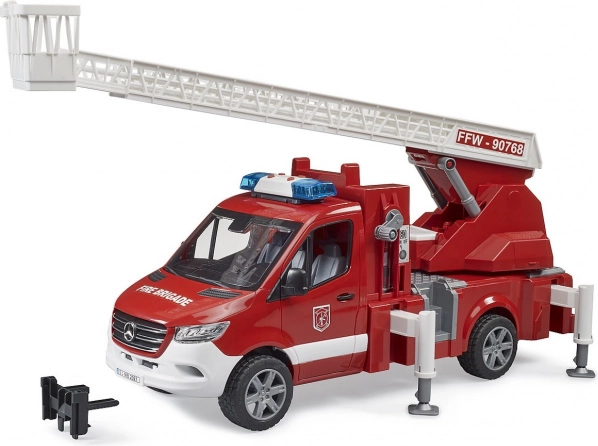 Brandweerwagen Mercedes-Benz Sprinter met ladder voor kinderen