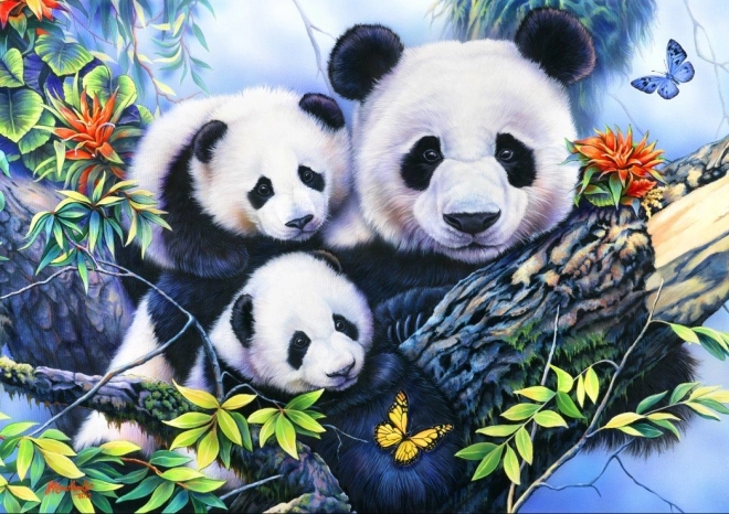 Puzzel Pandafamilie 1000 stukjes