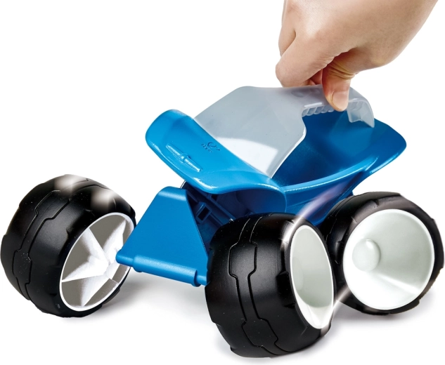 Blauwe zandbuggy