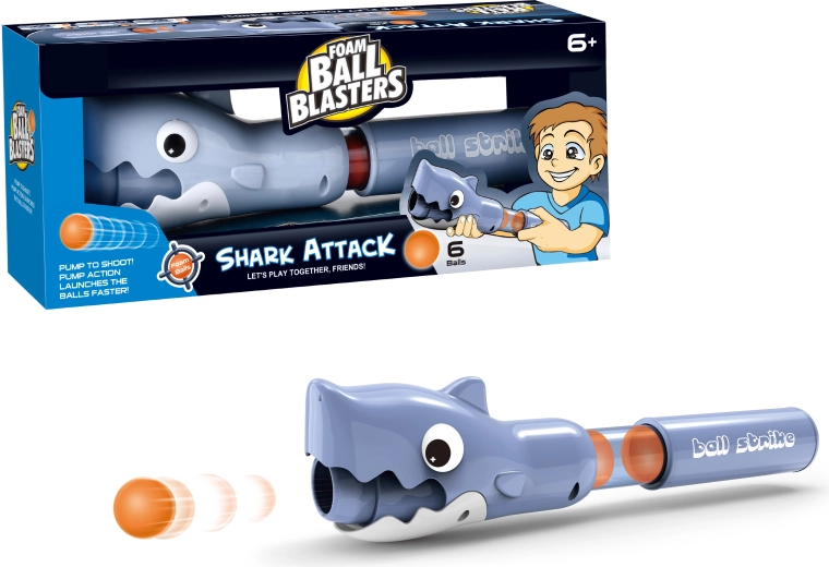 Airsoftpistool Haai met 6 kogels