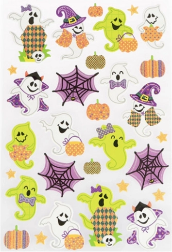 Halloweenstickers met spookjes