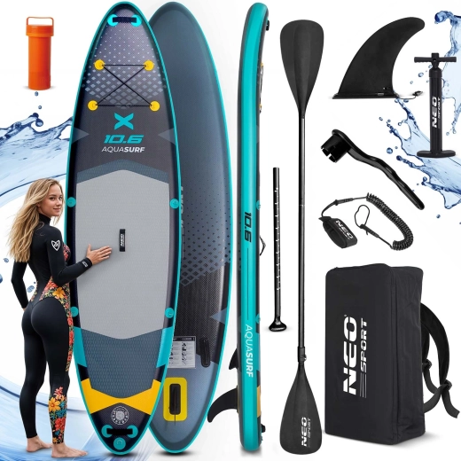 Opblaasbaar paddleboard Aquasurf 10’6 (320 × 84 × 15 cm)