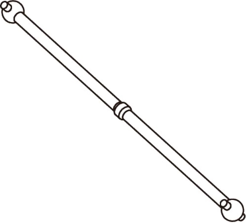 Voorste aandrijfas BL8 (2 stuks)