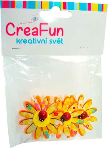 Bloemen met lieveheersbeestjes, set van 3 stuks