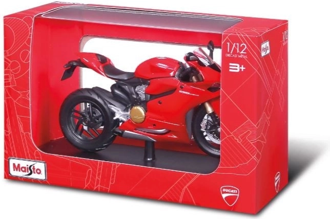 Maisto motorfiets Ducati 1199 Panigale met standaard 1:12