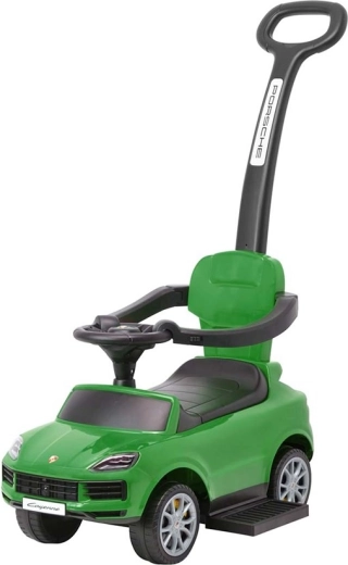 Milly Mally Porsche Cayenne kinderloopauto met duwstang groen