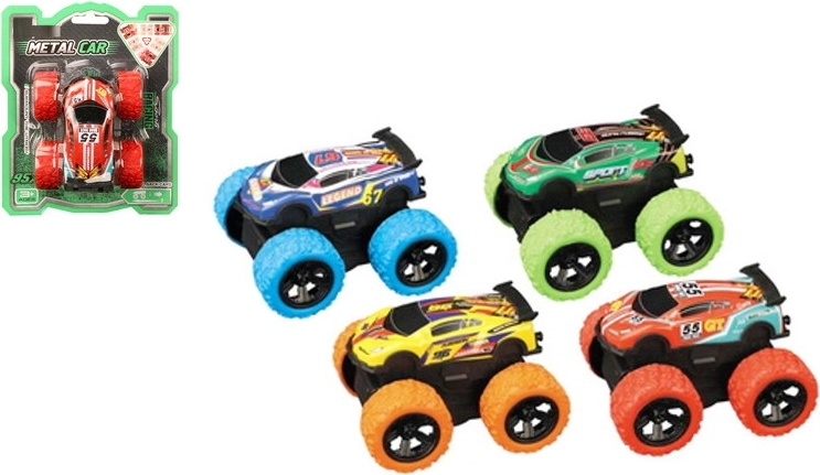 Terreinwagen met pull-back opwindmechanisme