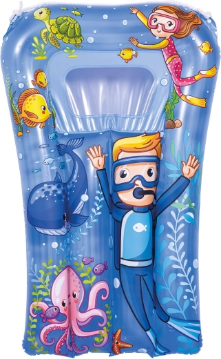 Opblaasbaar kinderluchtbed met kijkraampje 67 × 43 cm, mix van kleuren